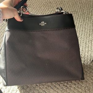 Coach tote with matching wallet! Perfect condition!!!